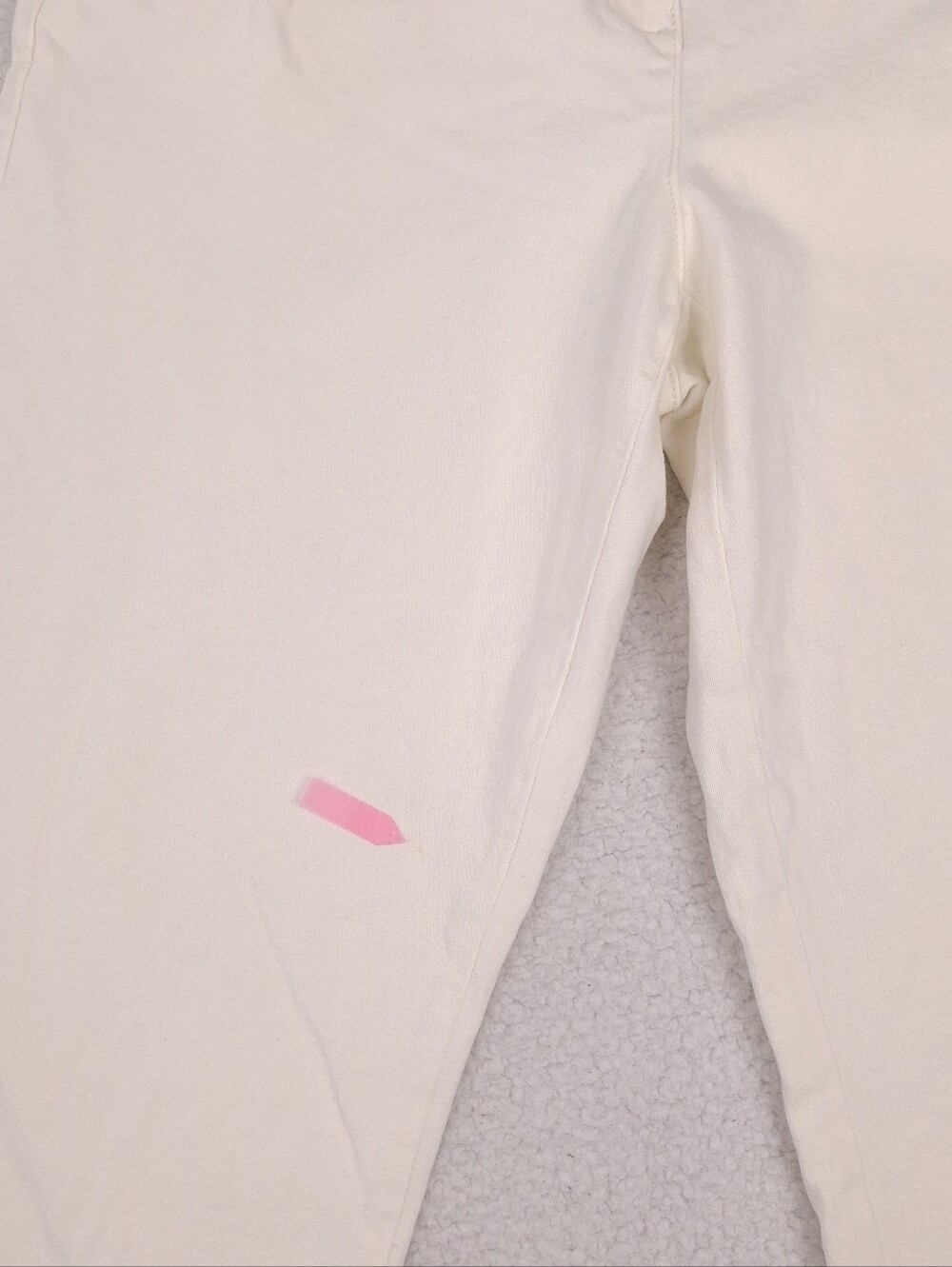 Eileen Fisher Undyed Utility Organic Cotton Tapered Pant minimalist ivory white - Picture 13 of 16